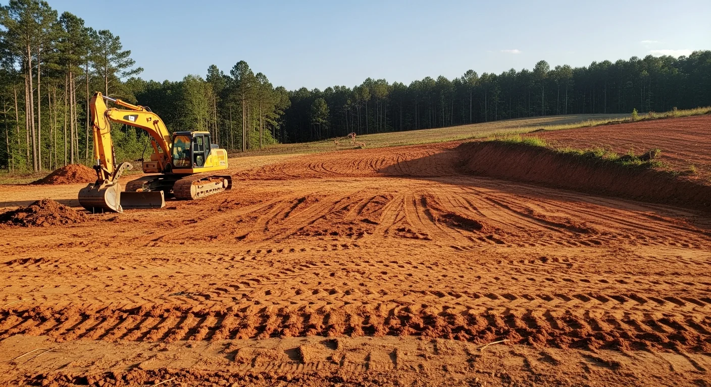 Excavation and grading services for home sites in Georgia